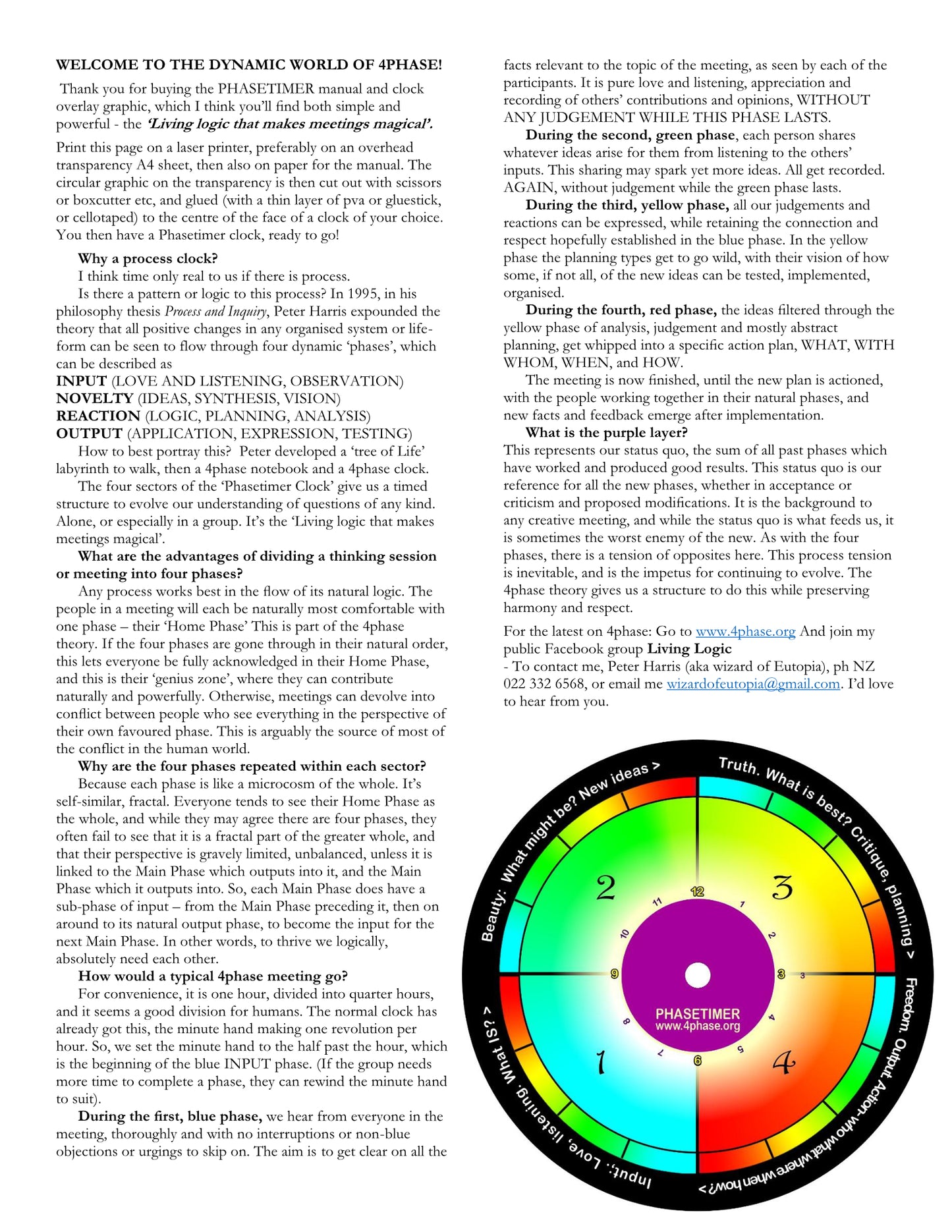 4phase manual and phasetimer clockface file